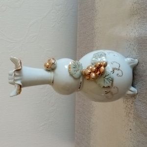 Tilso Bud Vase , hand painted golden color  accents. Preowned and well kept.